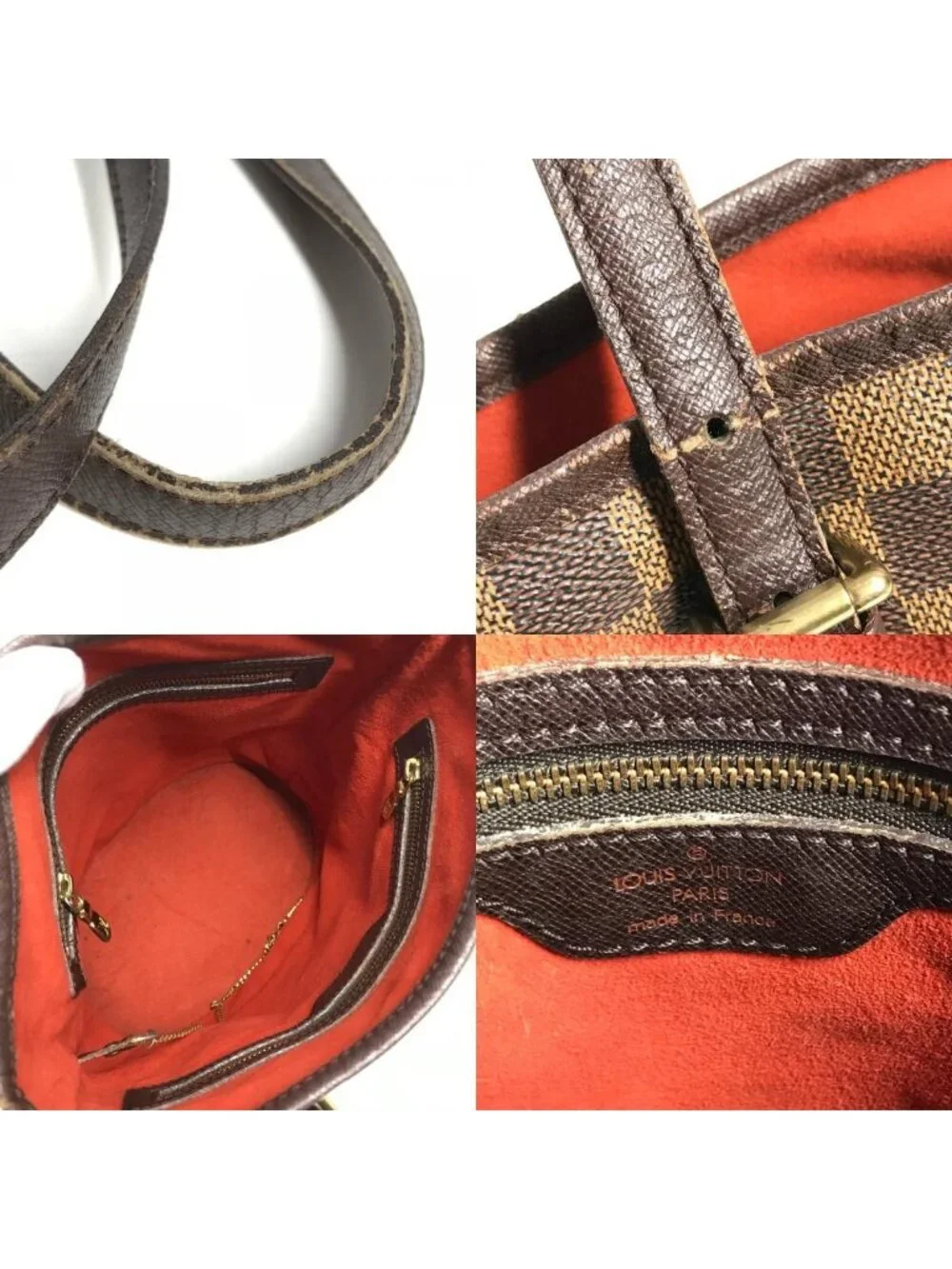 Louis Vuitton Shoulder Bag Marais Damier Graphite Canvas Brown